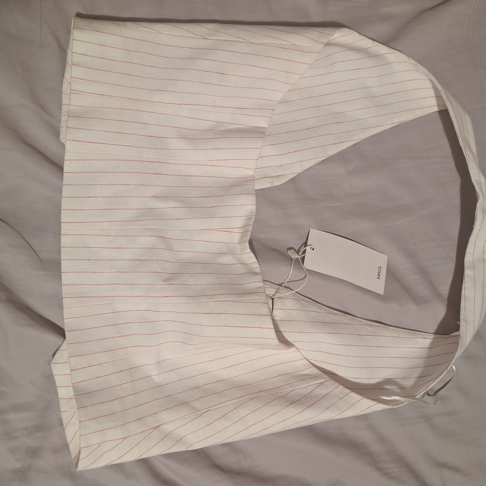 Mango Pinstripe Halter Vest - Picture 3 of 3